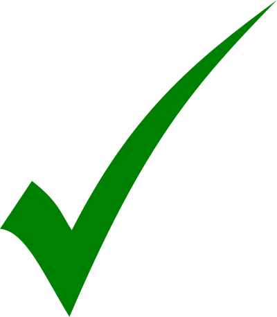 Green tick - simple clipart