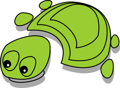 Green Tortoise (cartoon) clipart