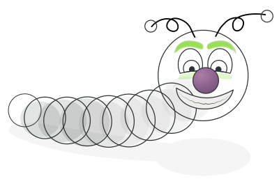 Green Worm clipart