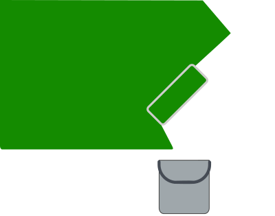 Greenwashing painting green eco-friendly clipart