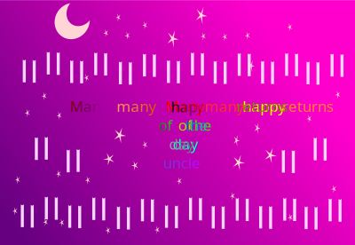 Greeting's to uncle clipart