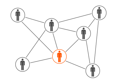 Grey and Orange Men Cloud clipart