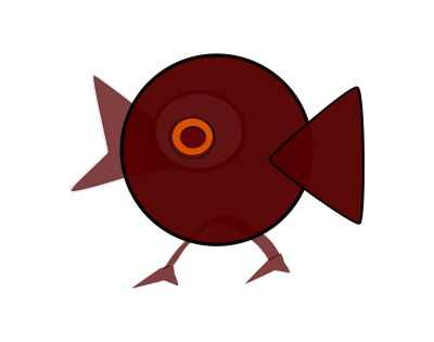 Grey bird clipart