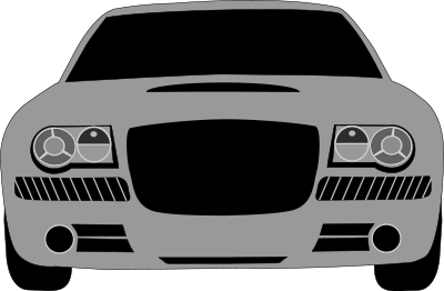 Grey car clipart