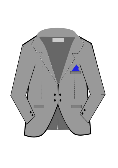 Grey coat clipart