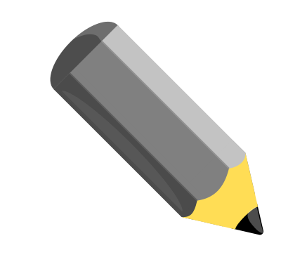 Grey pencil clipart