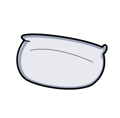 Grey pillow clipart