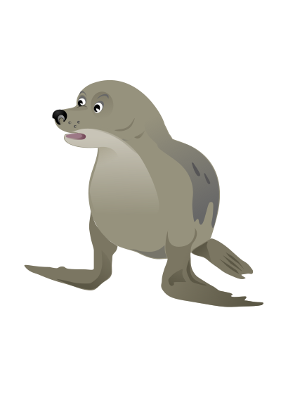 Grey Seal clipart