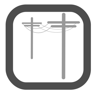Grid pole solar clipart