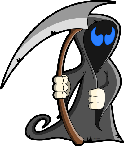 Grim Reaper Blue clipart