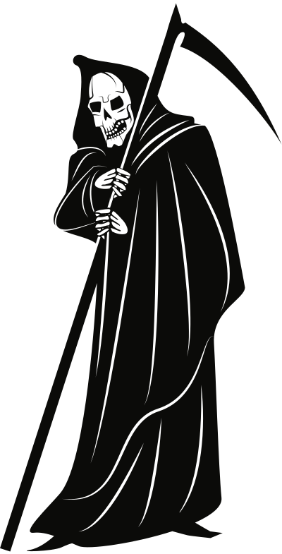 Grim Reaper with Scythe clipart