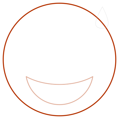 Grinning Face with Sweat emoji clipart