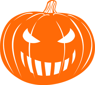 Grinning Jack-o-lantern clipart