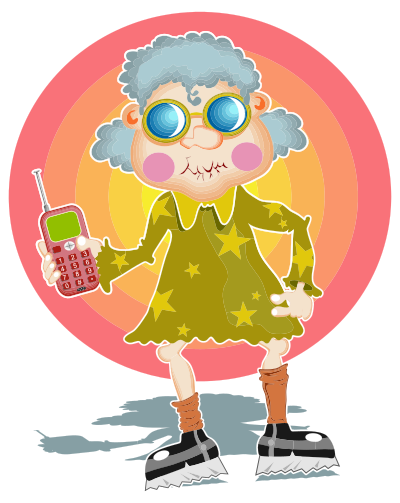 Groovy Granny clipart