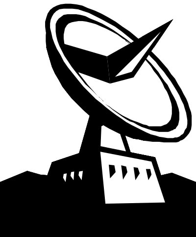 Ground tracking station clipart