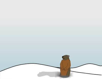 Groundhog Emerging clipart