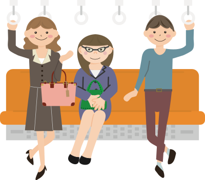 Group of Subway Riders clipart
