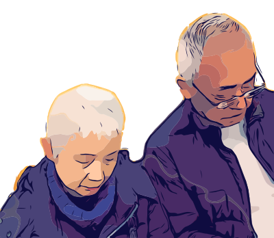 Growing Old Together clipart