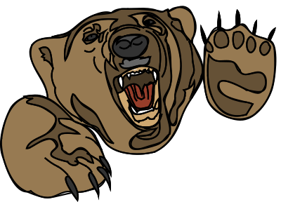 Growling Bear (orso 11) clipart
