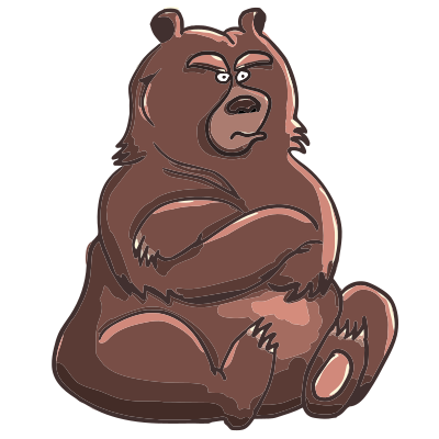 Grumpy bear clipart