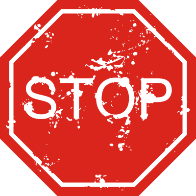 Grunge Stop Sign clipart