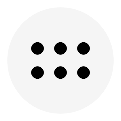 gs Open App Drawer Button (material icon for apps / button actions) clipart