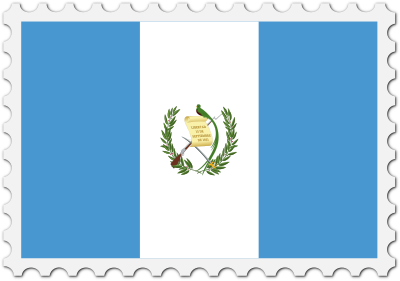 Guatemala flag stamp clipart