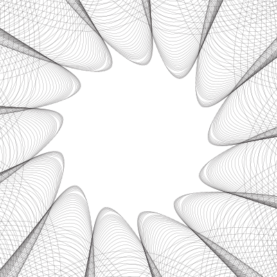 Guilloche lines abstract design clipart