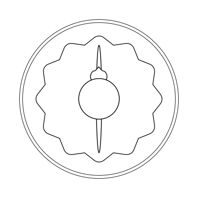 Guilloche Rosette 2 clipart