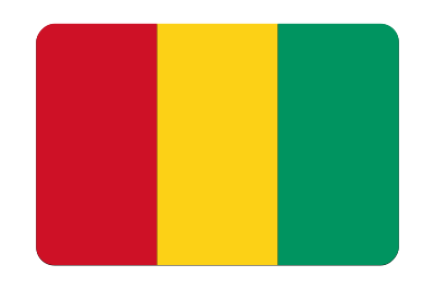Guinea flag (bevelled) clipart