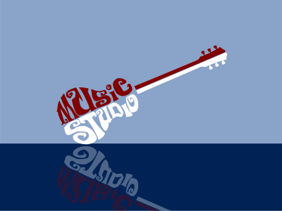 Guitar Music Studio clipart