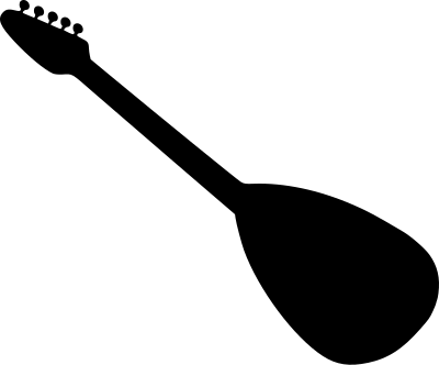 Guitar silhouette clipart