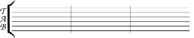 Guitar tab clipart