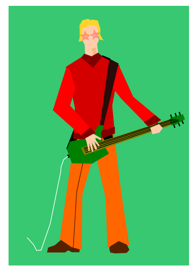 Guitarist v2 clipart