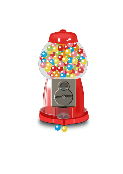 Gumball machine clipart