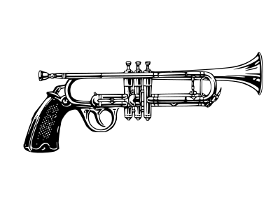 gunAndTrumpet clipart