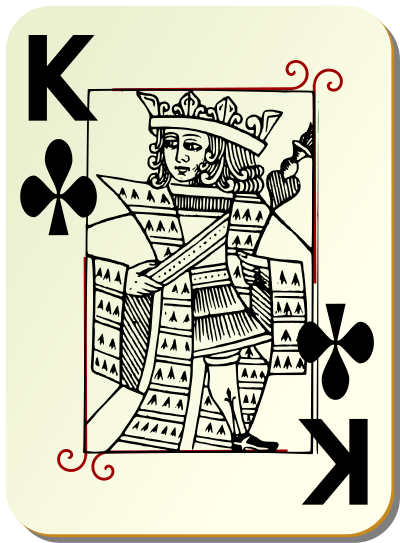 Guyenne deck: King of clubs clipart