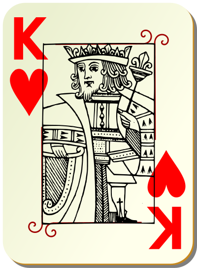 Guyenne deck: King of hearts clipart