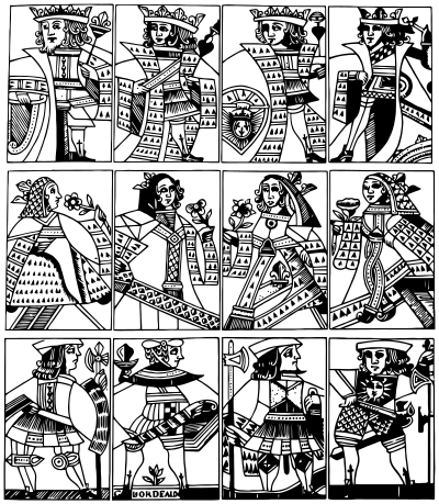 Guyenne deck of cards clipart