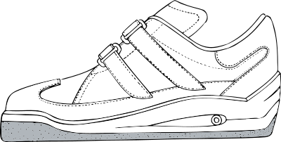 Gym shoe clipart