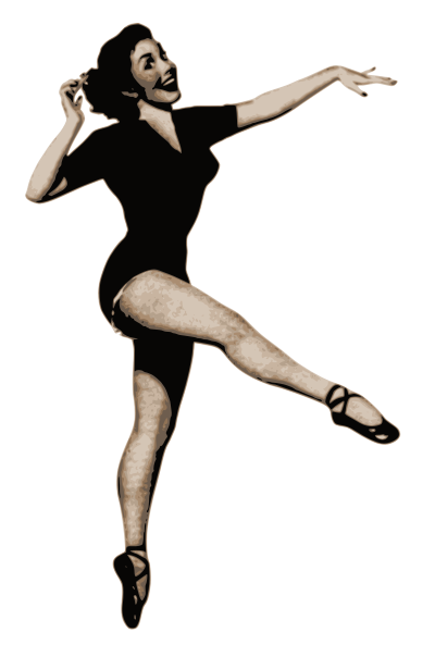 Gymnastics Lady clipart