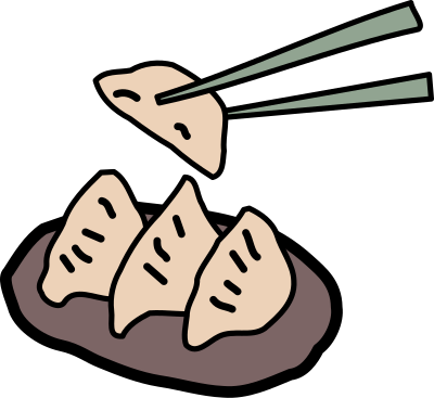 Gyoza - Colour clipart