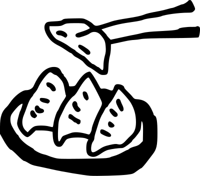 Gyoza (drawing) clipart
