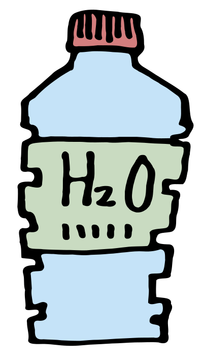 H2O Bottle clipart