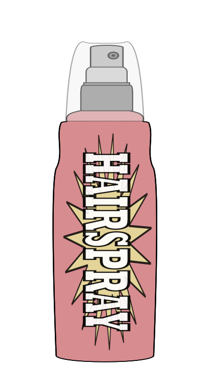 Hairspray clipart