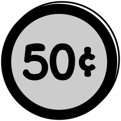 Half-Dollar clipart