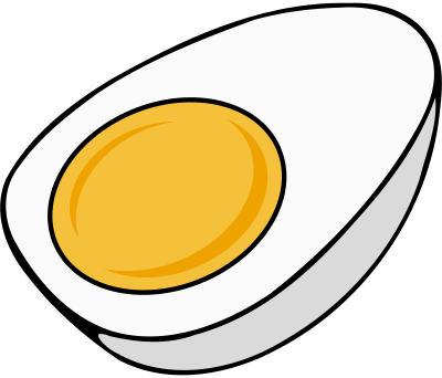 Half-egg clipart