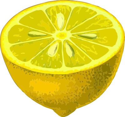 Half-lemon (low resolution) clipart