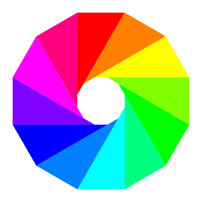 Half regular triangle dodecagon clipart