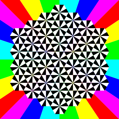 Half regular triangle tessellation clipart